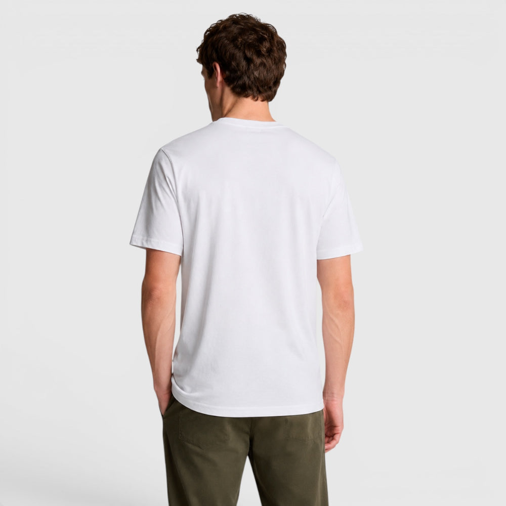 ts400vog 626 plain t-shirt short sleeve lyle & scott polo white body