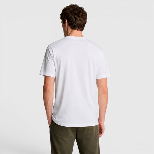 ts400vog 626 plain t-shirt short sleeve lyle & scott polo white body