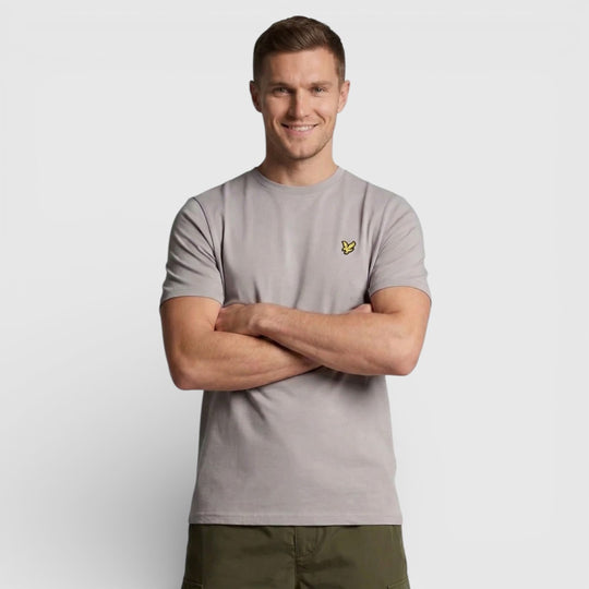 TS400VOG-Y043 Lyle & Scott Plain T-Shirt Short Sleeve Gull Grey / Grijs
