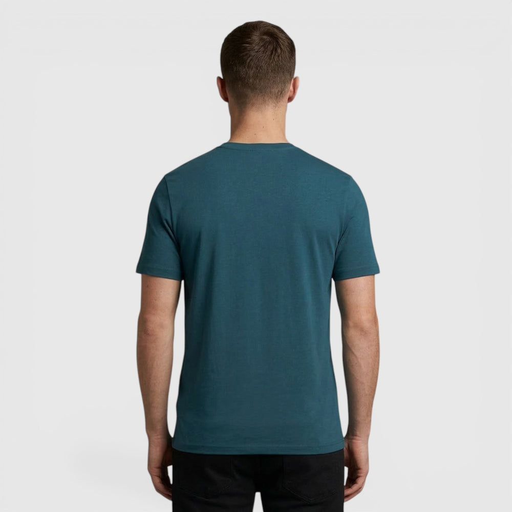 TS400VOG-Y066 Lyle & Scott Plain T-Shirt Short Sleeve Rich Teal / Groen