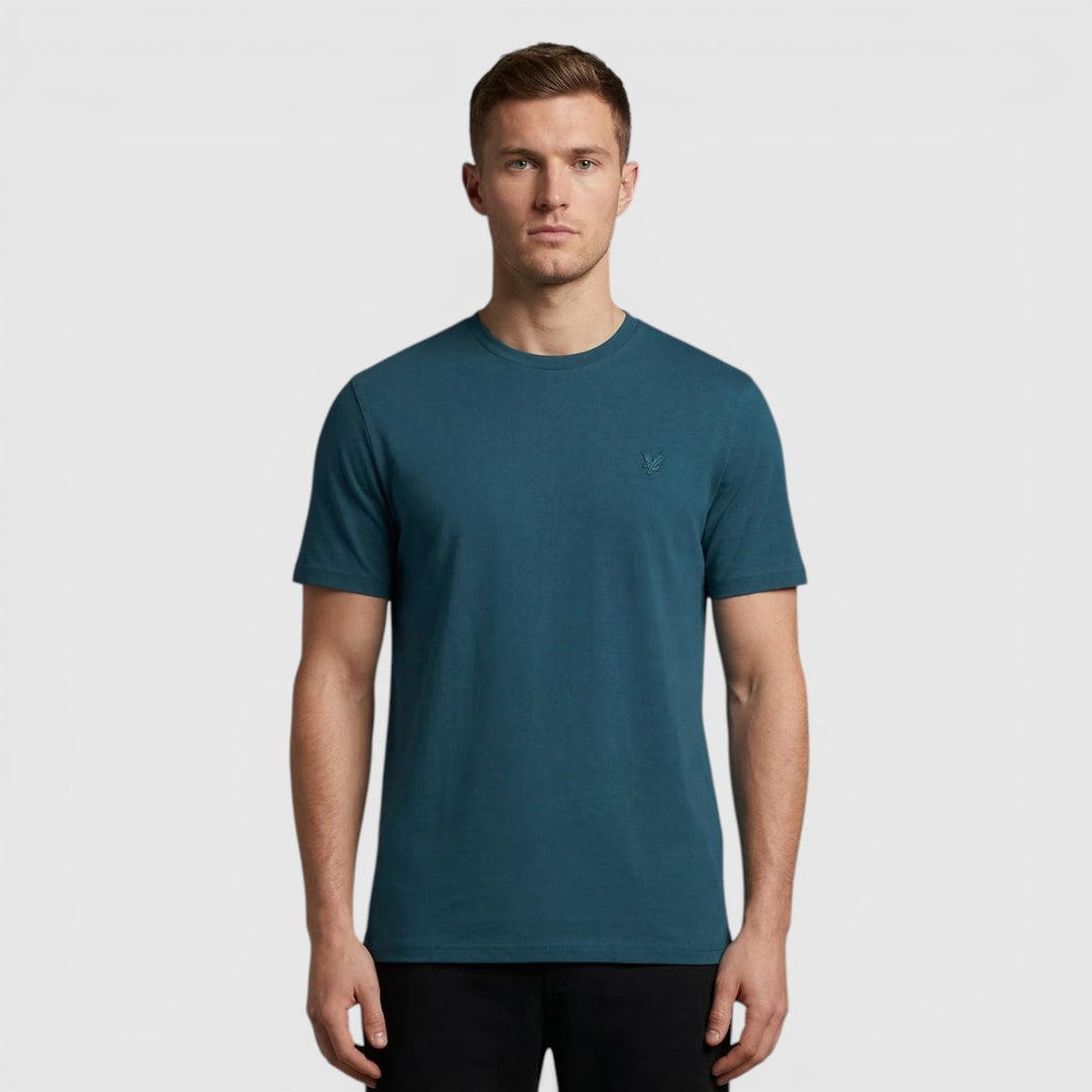 TS400VOG-Y066 Lyle & Scott Plain T-Shirt Short Sleeve Rich Teal / Groen