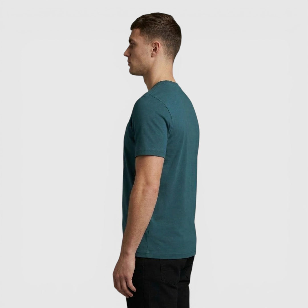 TS400VOG-Y066 Lyle & Scott Plain T-Shirt Short Sleeve Rich Teal / Groen