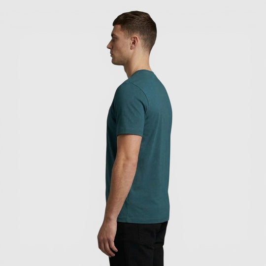 TS400VOG-Y066 Lyle & Scott Plain T-Shirt Short Sleeve Rich Teal / Groen