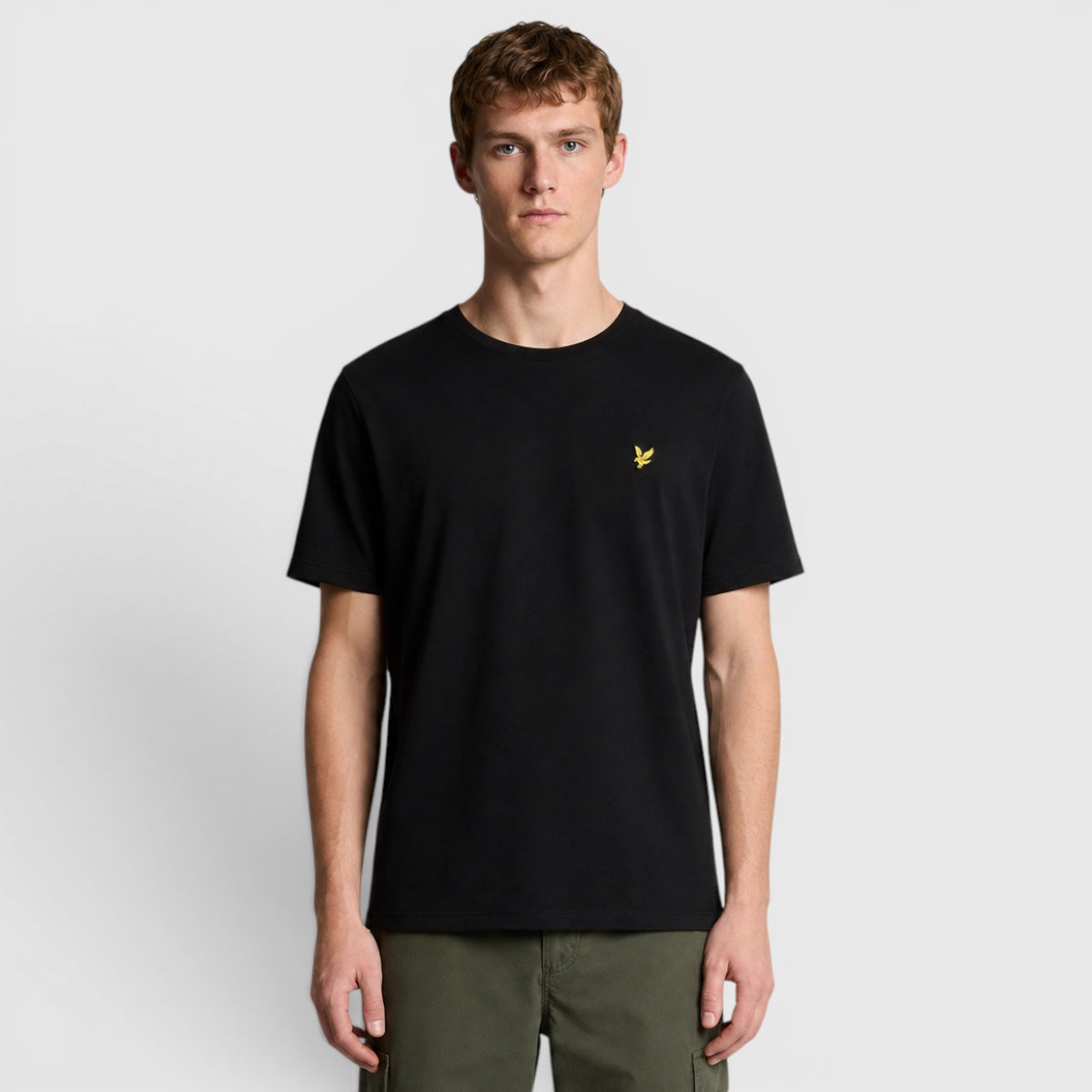 ts400vog z865 plain t-shirt short sleeve lyle & scott polo jet black