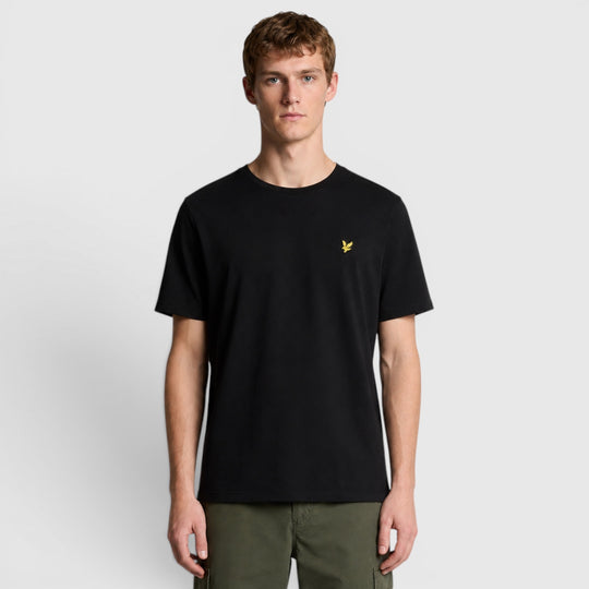 ts400vog z865 plain t-shirt short sleeve lyle & scott polo jet black