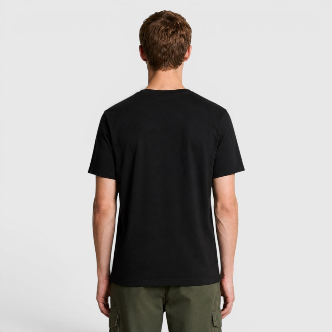 ts400vog z865 plain t-shirt short sleeve lyle & scott polo jet black 