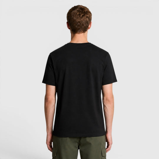 ts400vog z865 plain t-shirt short sleeve lyle & scott polo jet black 