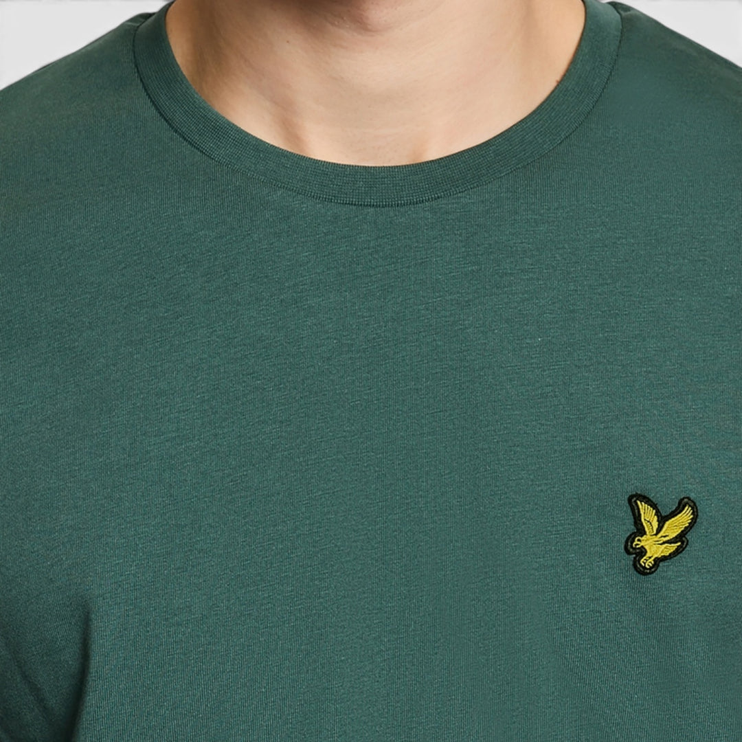 TS400VOGT-W130 Lyle & Scott Plain T-Shirt Short Sleeve Everglade / Groen