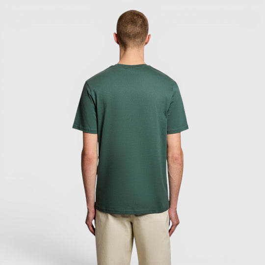 TS400VOGT-W130 Lyle & Scott Plain T-Shirt Short Sleeve Everglade / Groen