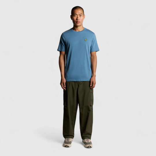 TS400VOG-X861 Lyle & Scott Plain T-Shirt Short Sleeve Ocean Sky