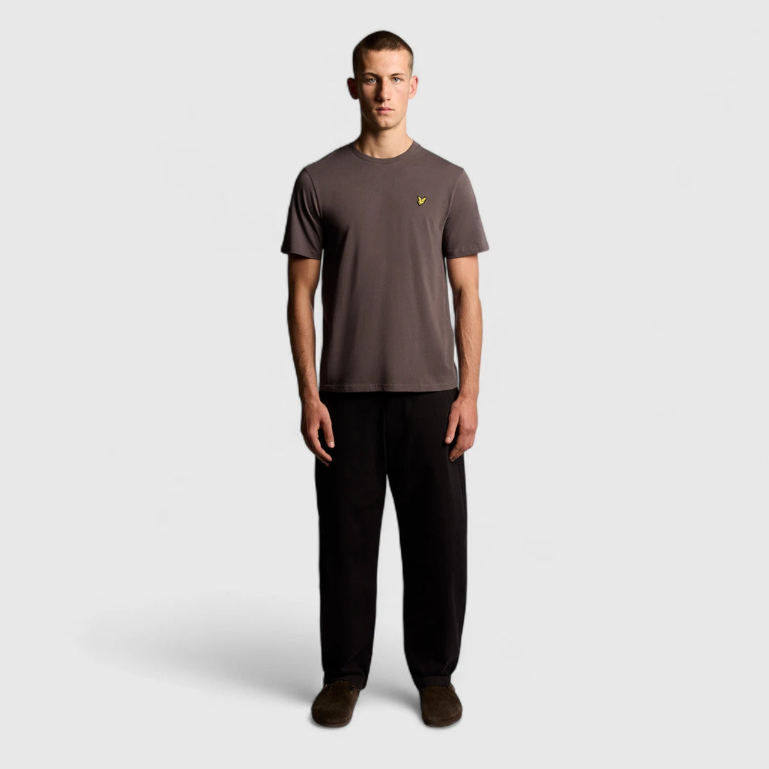 TS400VOG-X863 Lyle & Scott Plain T-Shirt Short Sleeve Espresso
