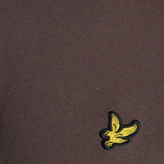 TS400VOG-X863 Lyle & Scott Plain T-Shirt Short Sleeve Espresso