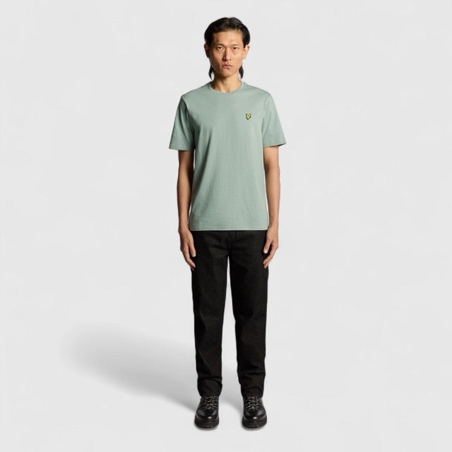 TS400VOG-X882 Lyle & Scott Plain T-Shirt Short Sleeve Cold Mint / Groen