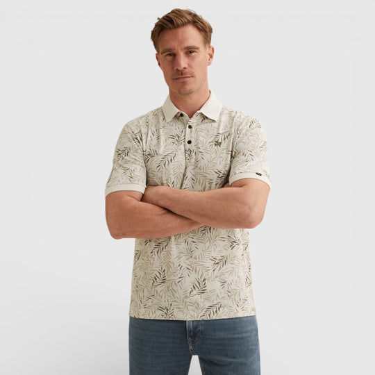 VPSS2602812-7004 Vanguard Polo Stretch Pique Blend Cloud Dancer / Ecru