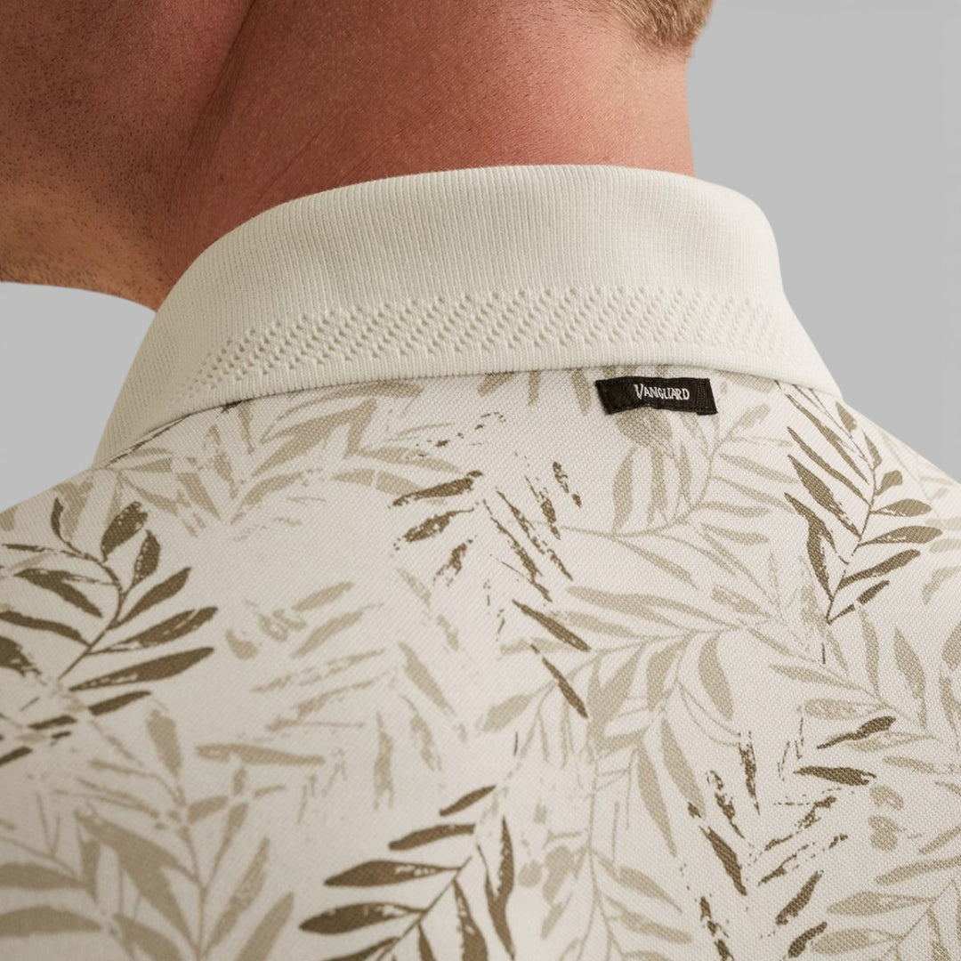 VPSS2602812-7004 Vanguard Polo Stretch Pique Blend Cloud Dancer / Ecru