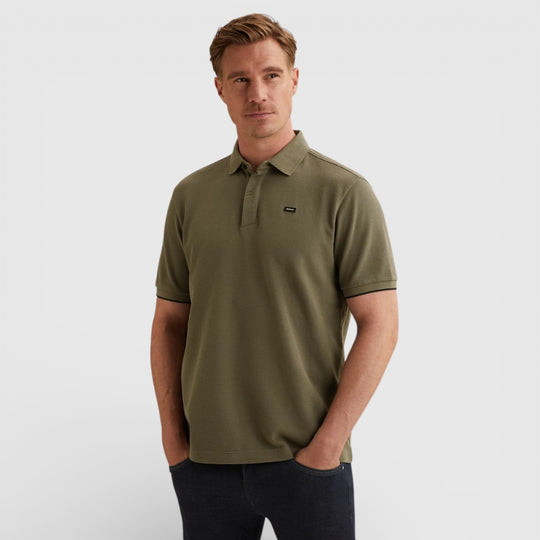 VPSS2603822-6495 Vanguard Polo Four Tuck Pique Mulled Basil / Groen