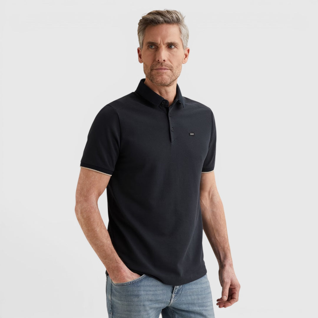 VPSS2604850-5073 Vanguard Polo Piqué Blend Sky Captain / Donkerblauw