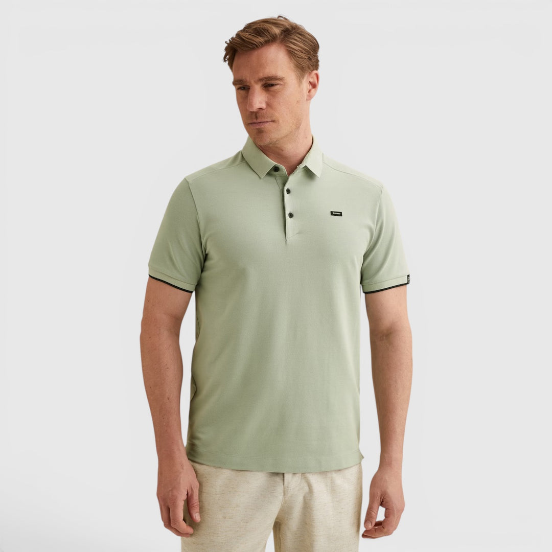 VPSS2604850-9089 Vanguard Polo Piqué Blend Aqua Gray / Grijs