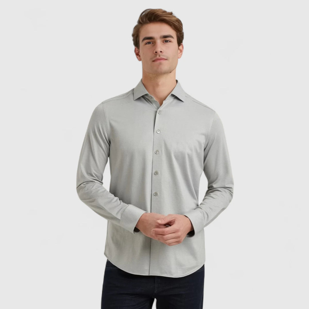 VSI2508201-6170 Vanguard Shirt Oxford Jersey Shadow