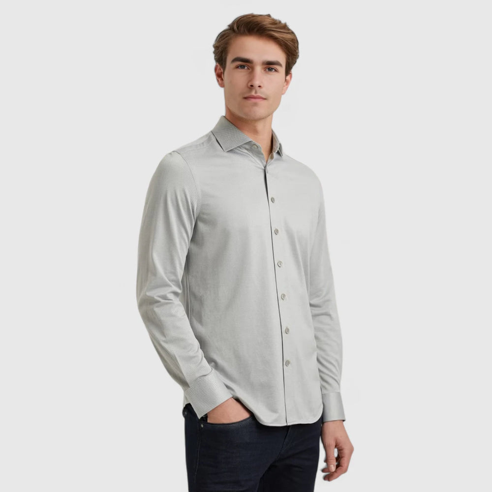VSI2508201-6170 Vanguard Shirt Oxford Jersey Shadow
