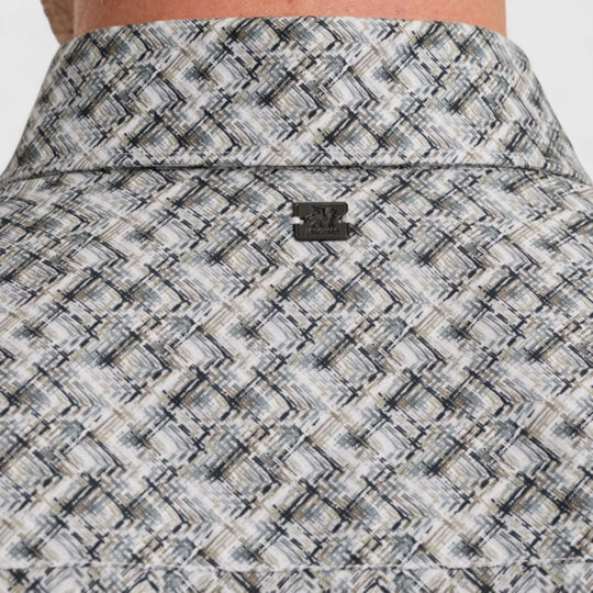 VSI2509232-9143 Vanguard Shirt Print On Fine Poplin Stretch Gray Dawn