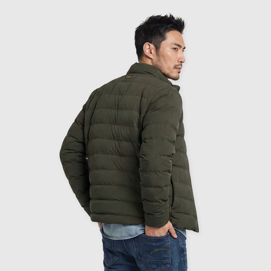 G-Star RAW Foundation Liner jack D24276-D518-995 in Asfalt, achteraanzicht op model