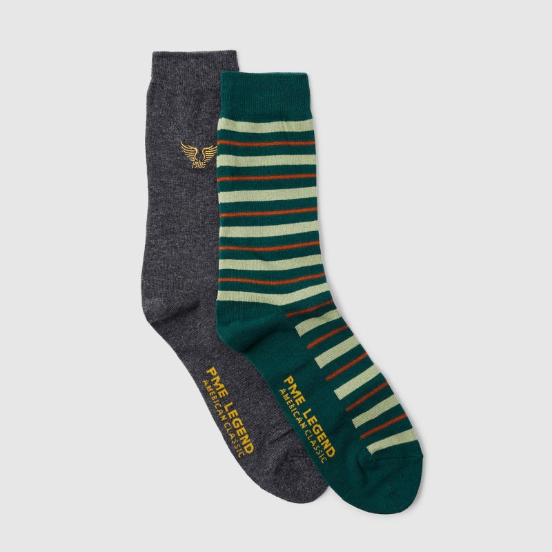 PAC2302900 5222 PME Legend Cotton Blend Socks 2-Pack blue spruce